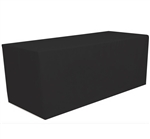 6 Feet Rectangular Fitted Table Cover Black