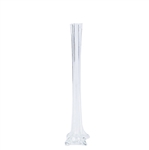 20" Eiffel Tower Vase - Clear