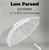 27" White Lace Parasol