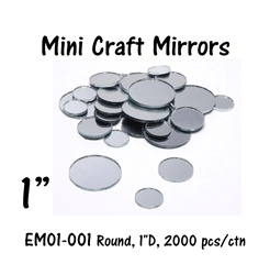 1" Round Mirror