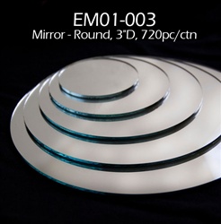 3" Round Mirror