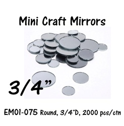 3/4" Round Mirror