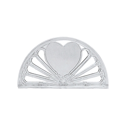 Plastic Napkin Holder - Heart