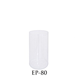 PVC Round Container - 4 1/4"D x 8"H