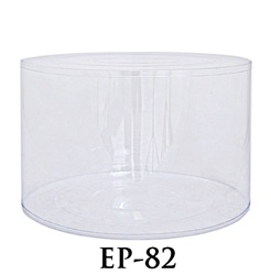 PVC Round Container - 10 1/4"D x 7 1/4"H