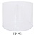 PVC Round Container - 12"D x 10 1/2"H