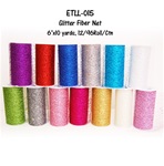 6" x 10 yards Glitter Fiber Net Tulle